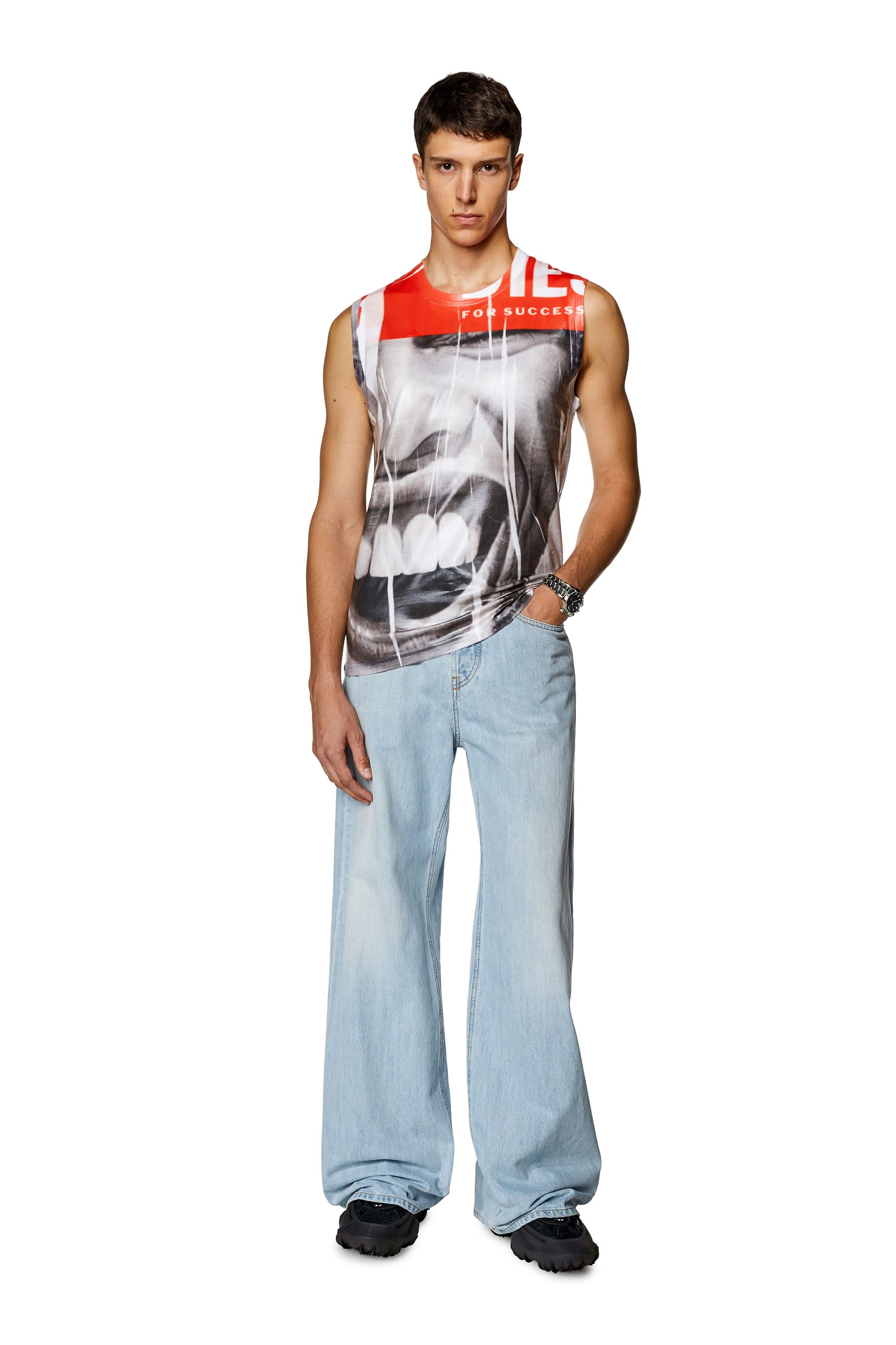 Diesel - T-BIRCO, Grey/White - Image 4