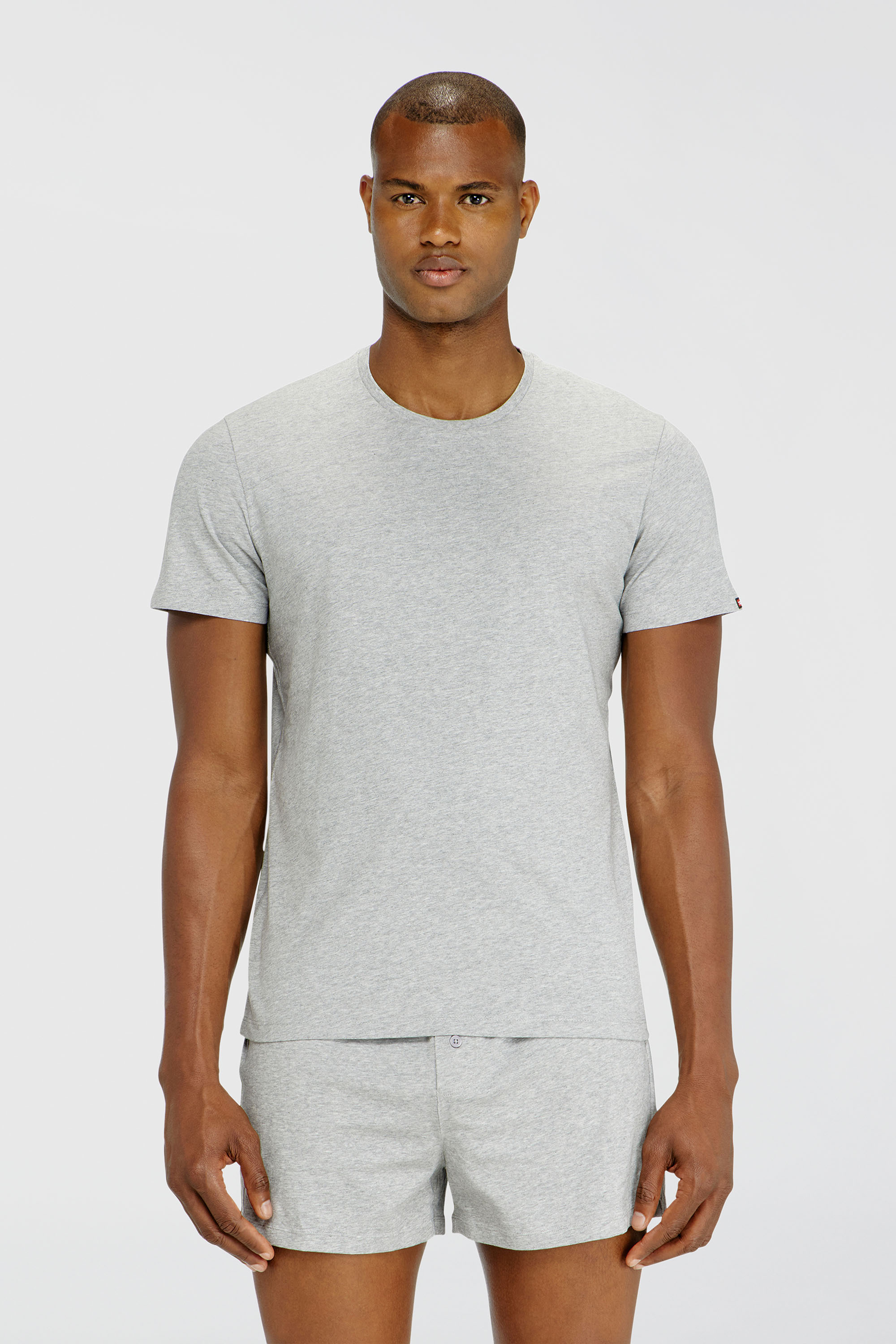 Diesel - RANDAL-D-CORE-3PACK, Man's Set of 3 cotton T-shirts in White/Grey - 3