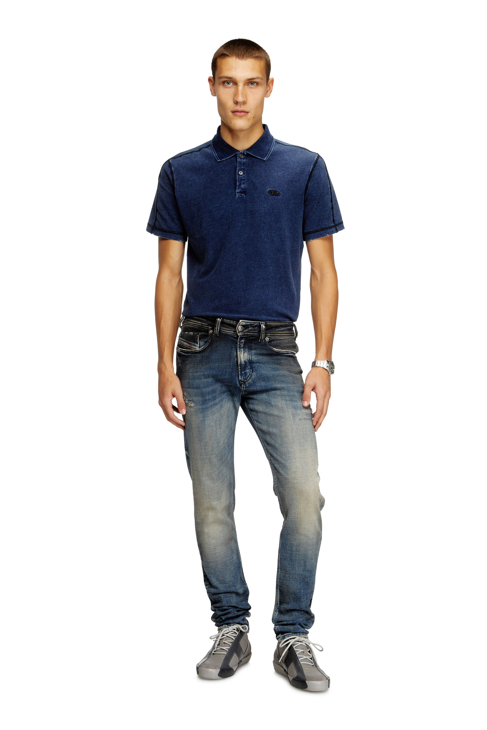 Diesel - Man's Skinny Jeans 1979 Sleenker 09N15, Medium blue - 2