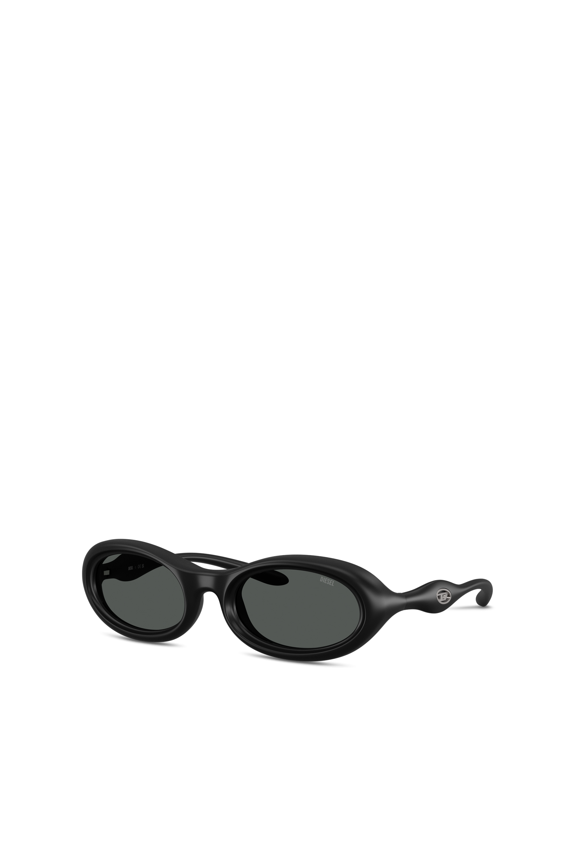 Diesel - 0DL3011U, Unisex's Oval sunglasses in Black - 4