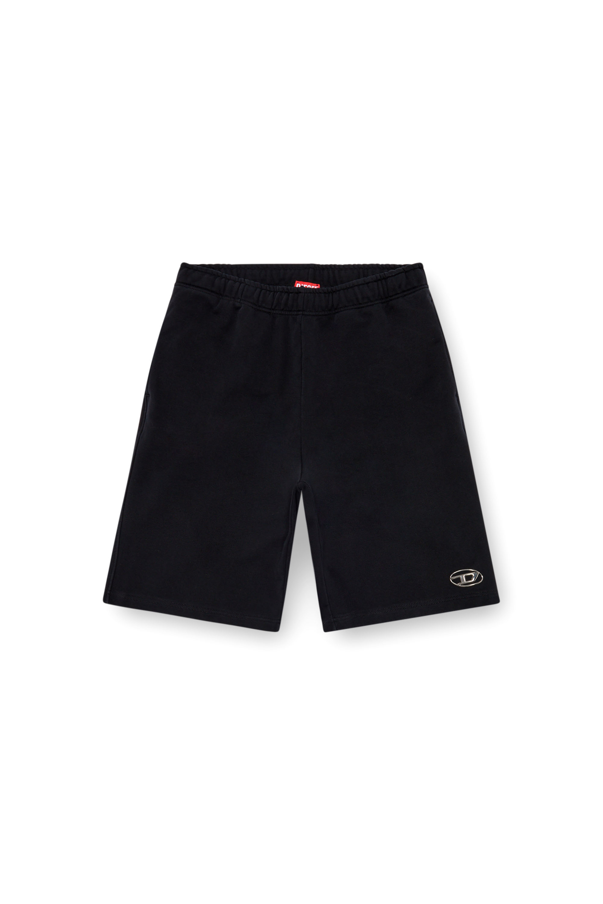 Diesel - P-MARSHY-OD, Man's Sweat shorts with injection molded logo in Black - 3