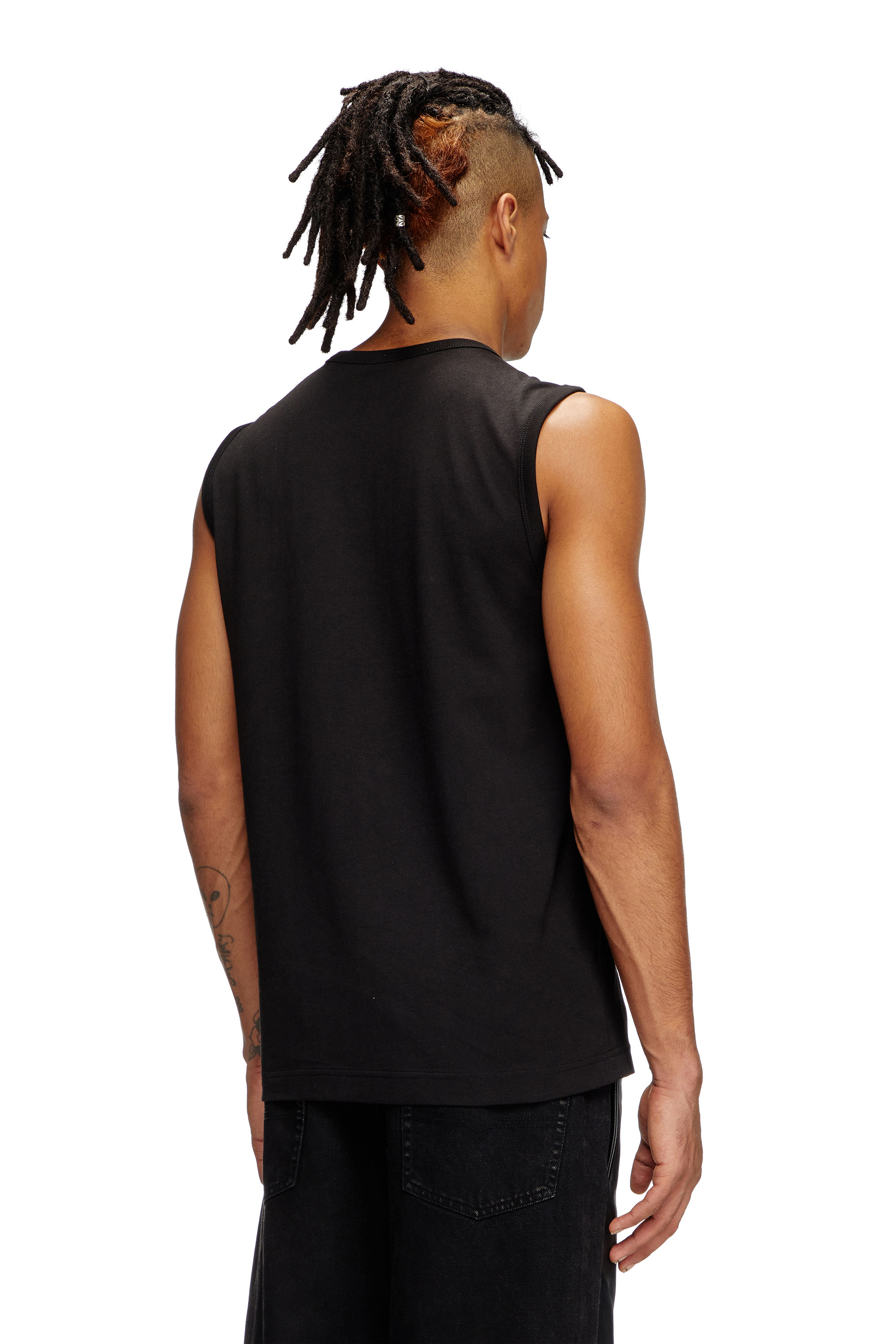 Diesel - T-BISCO-BIGOVAL, Man's Sleeveless top in Black - 4