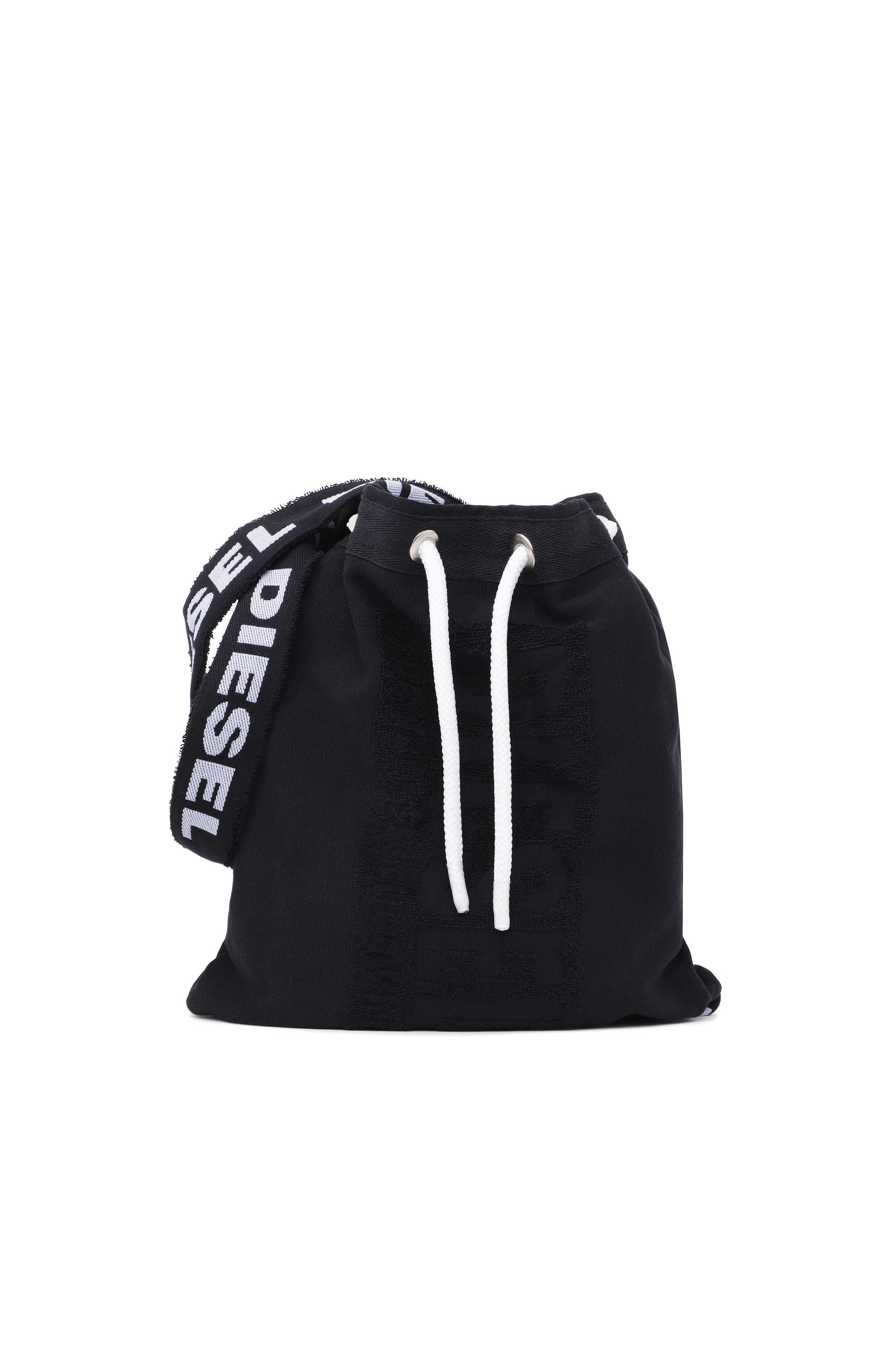 Diesel - 80543 ACTIVE LOGO, Unisex's Gym towel + backpack in Black - 2