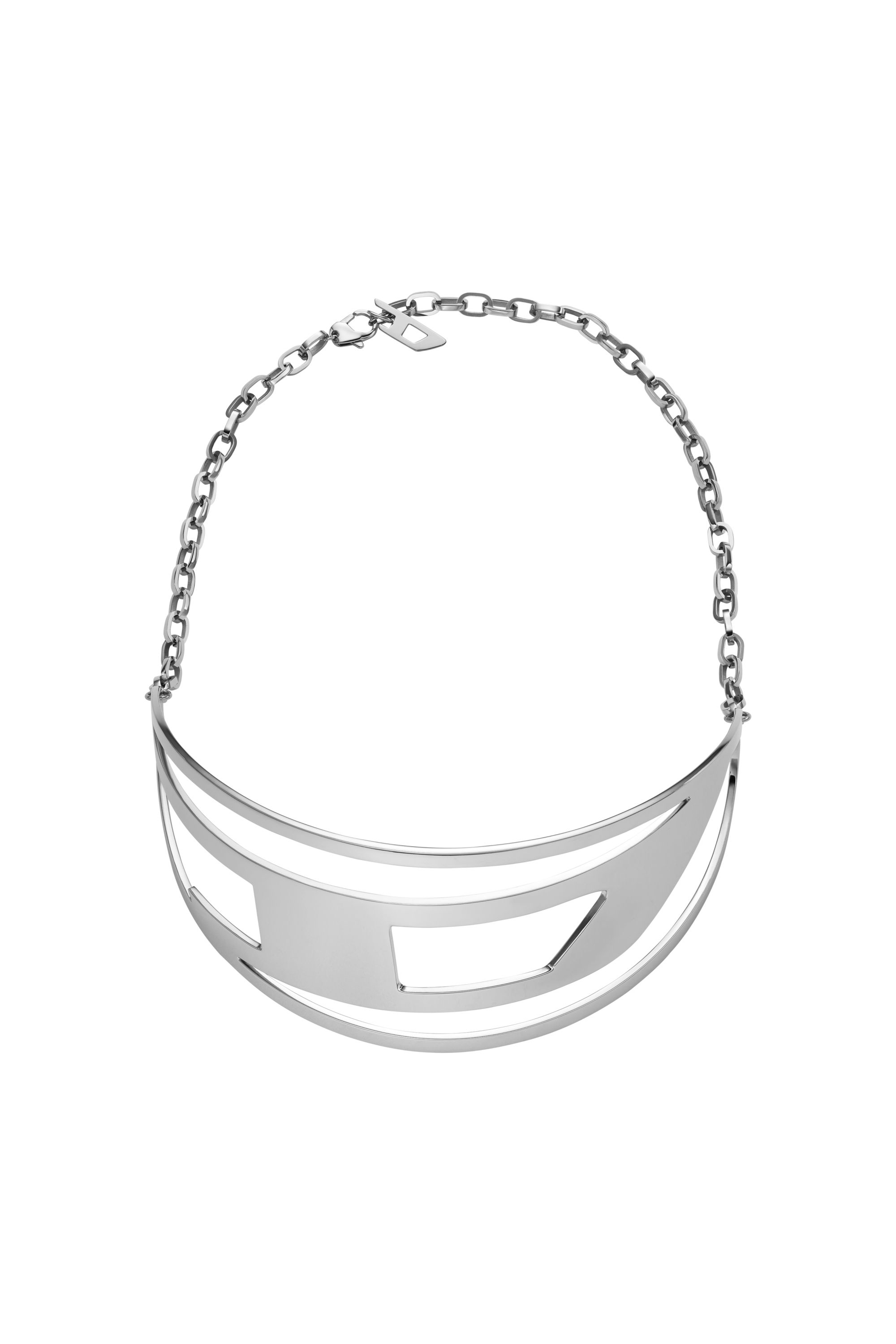Diesel - DX1479, Unisex's Stainless steel choker necklace in Silver - 2