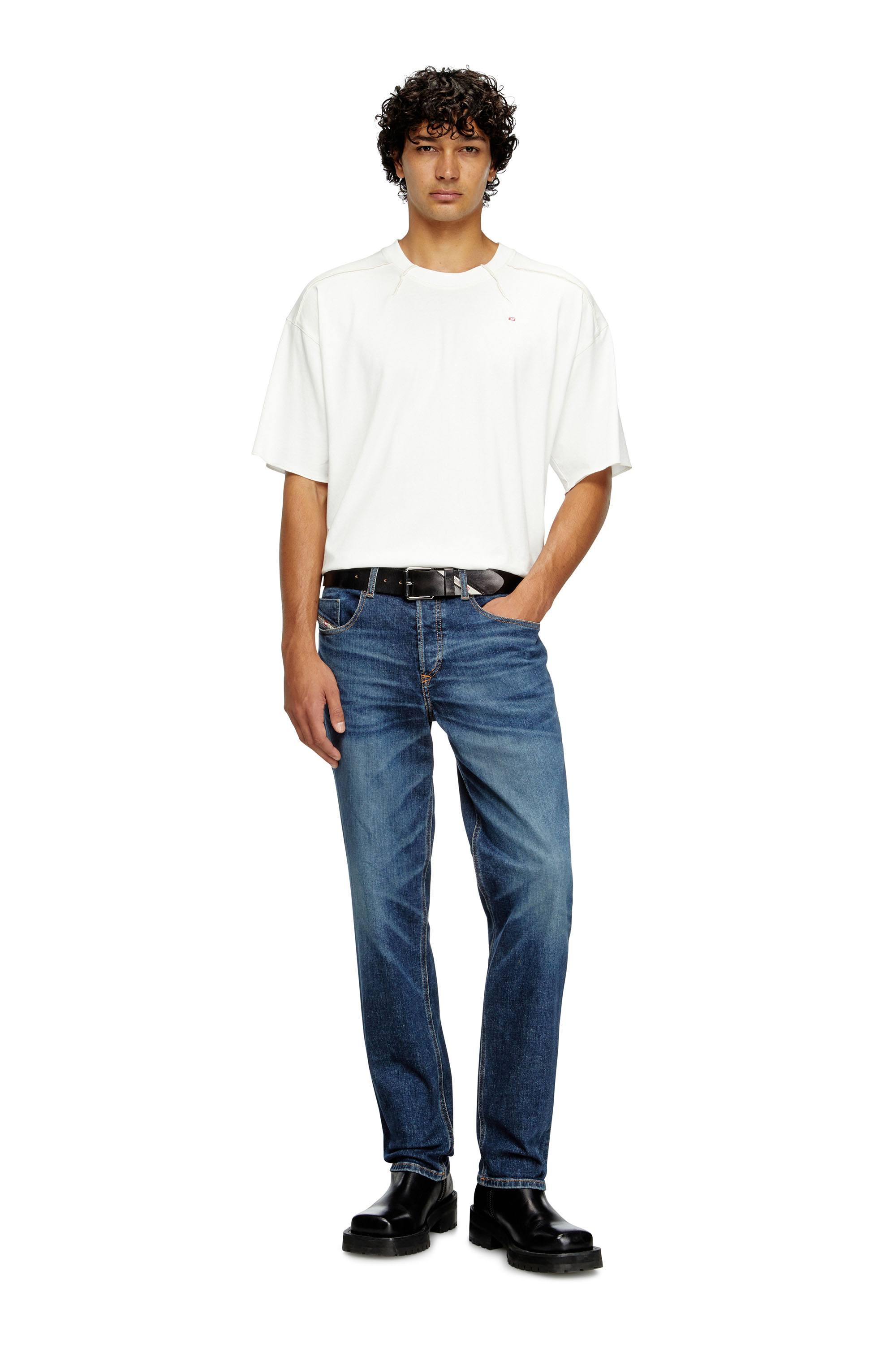 Regular Jeans 2023 D-Finitive 09J47, Dark Blue Diesel - Man's Regular Jeans 2023 D-Finitive 09J47, Dark Blue - 1