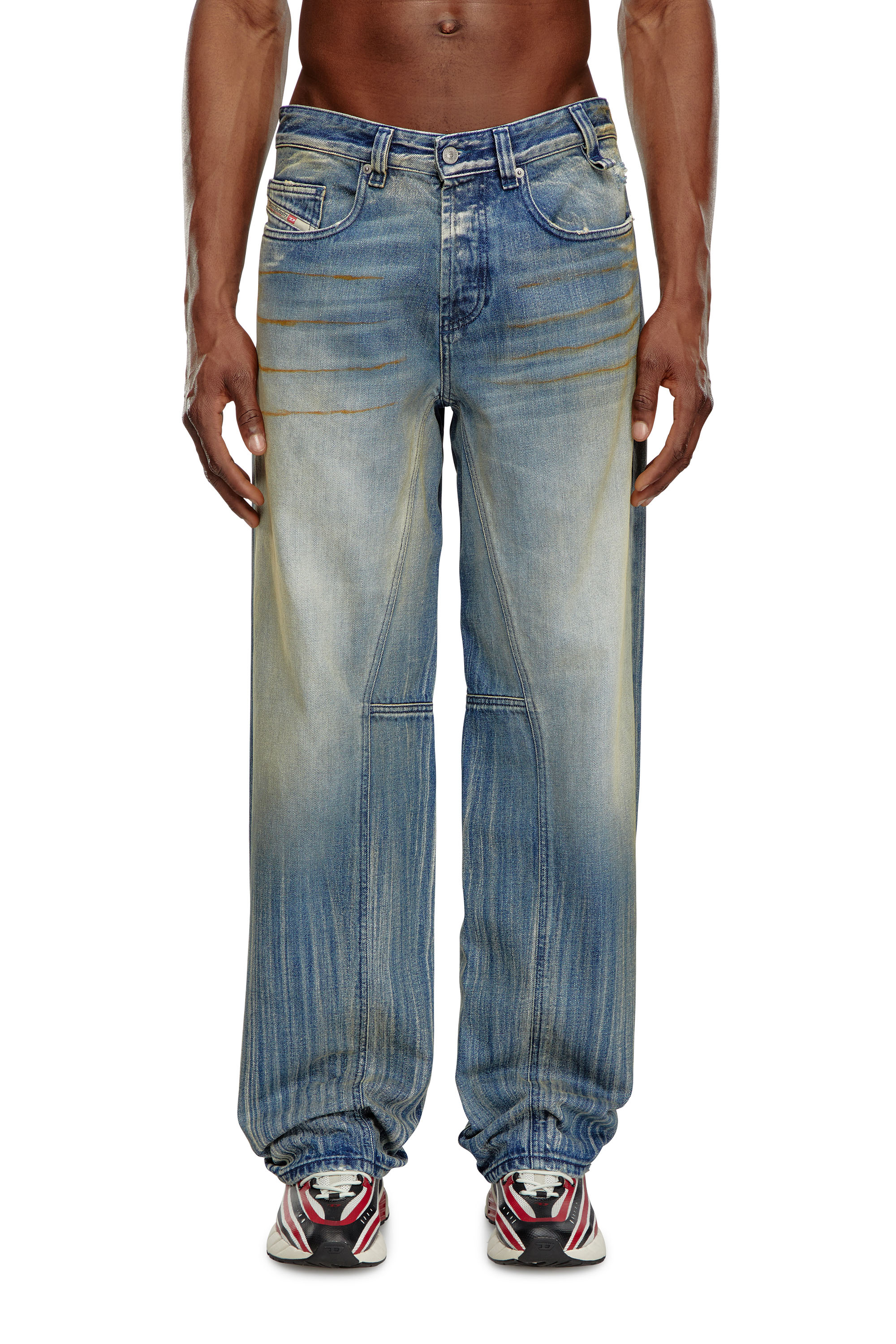 Diesel - Man's Relaxed Jeans 2001 D-Macro 09I97, Medium blue - 1