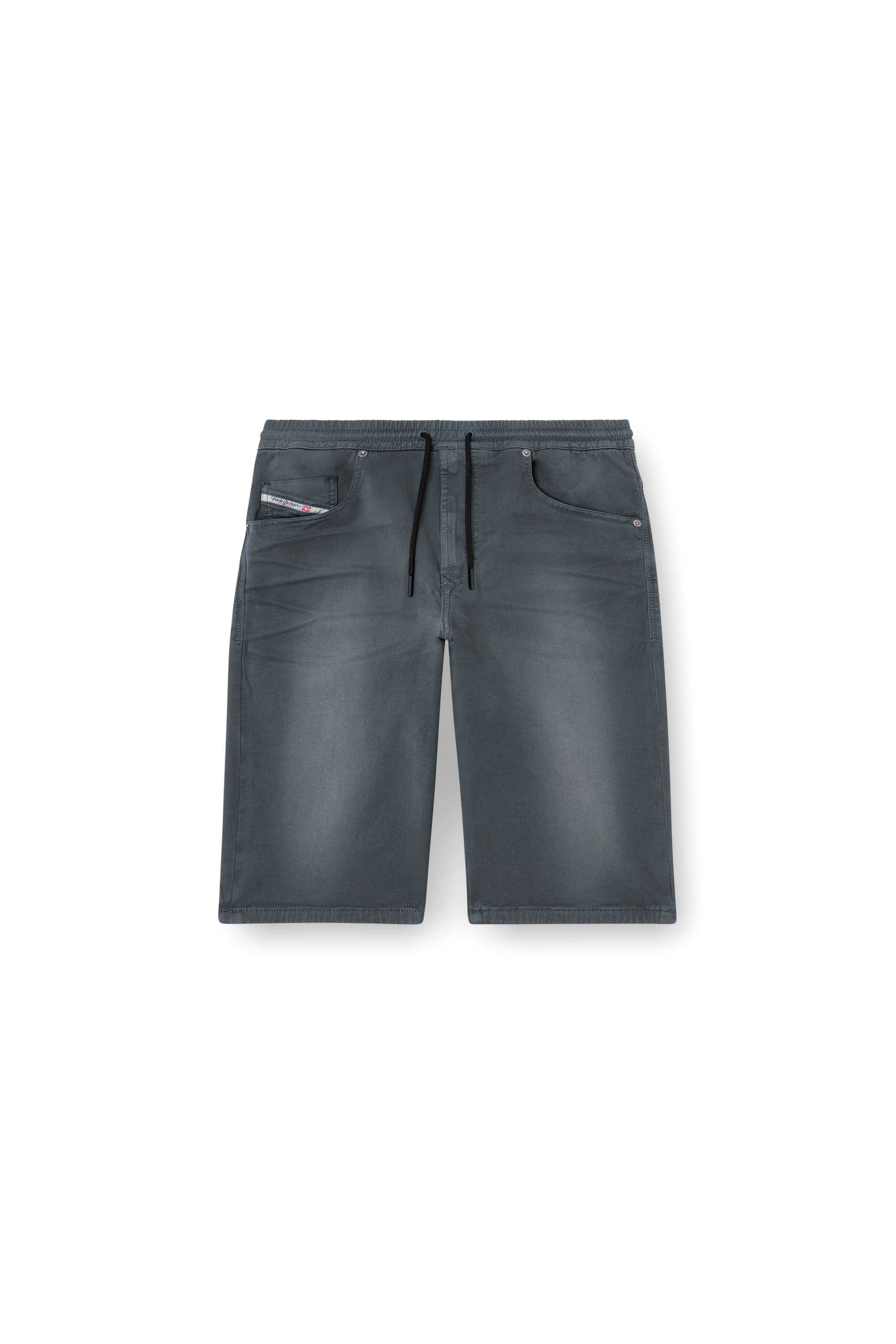 Diesel - 2033 D-KROOLEY-SHORT JOGG, Man's Chino shorts in JoggJeans in Dark grey - 2