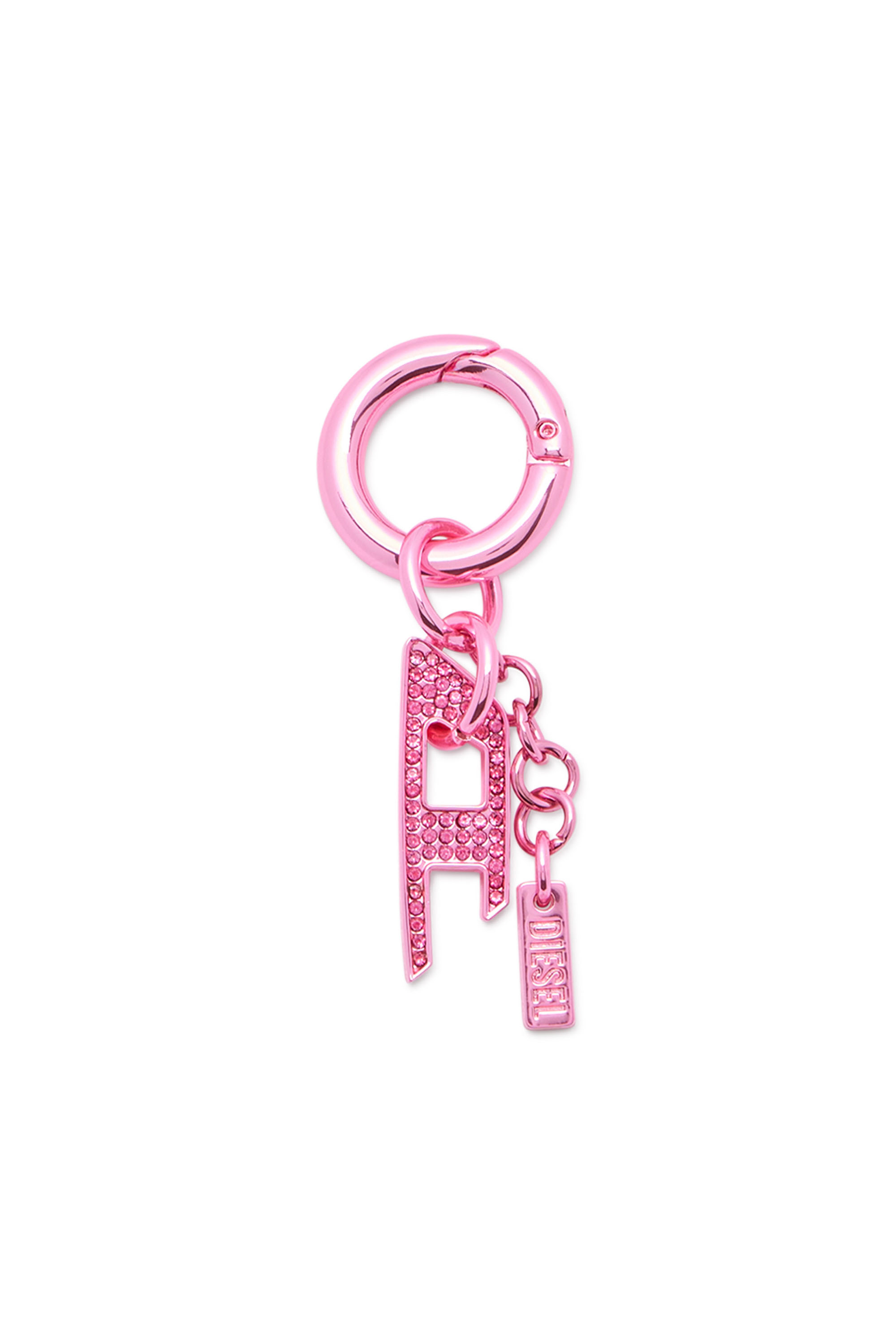 Diesel - CHARM-D, Unisex's Charm with rhinestone D charm in Pink - 1