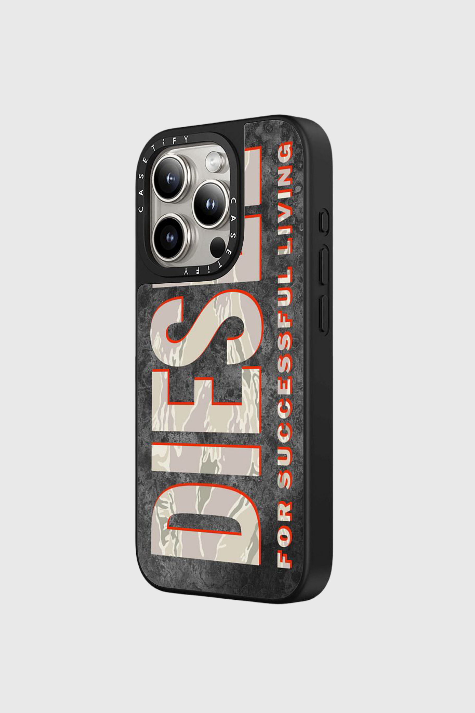 Diesel - 60329 CASETIFY MOULDED CASE, Unisex's Magsafe Camo Case iPhone 15 Pro Max in Brown/White - 2
