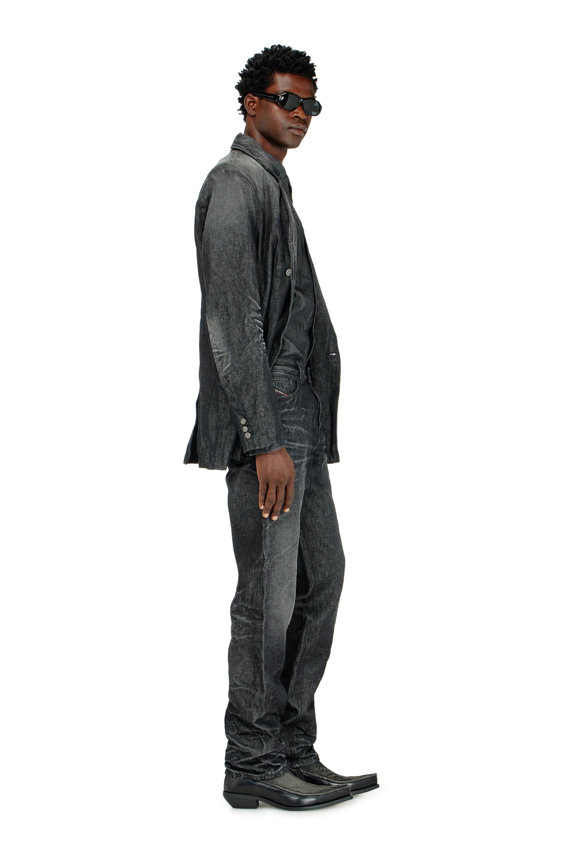 Diesel - Man's Regular Jeans 1991 D-Voeed 09R39, Black/Dark grey - 2