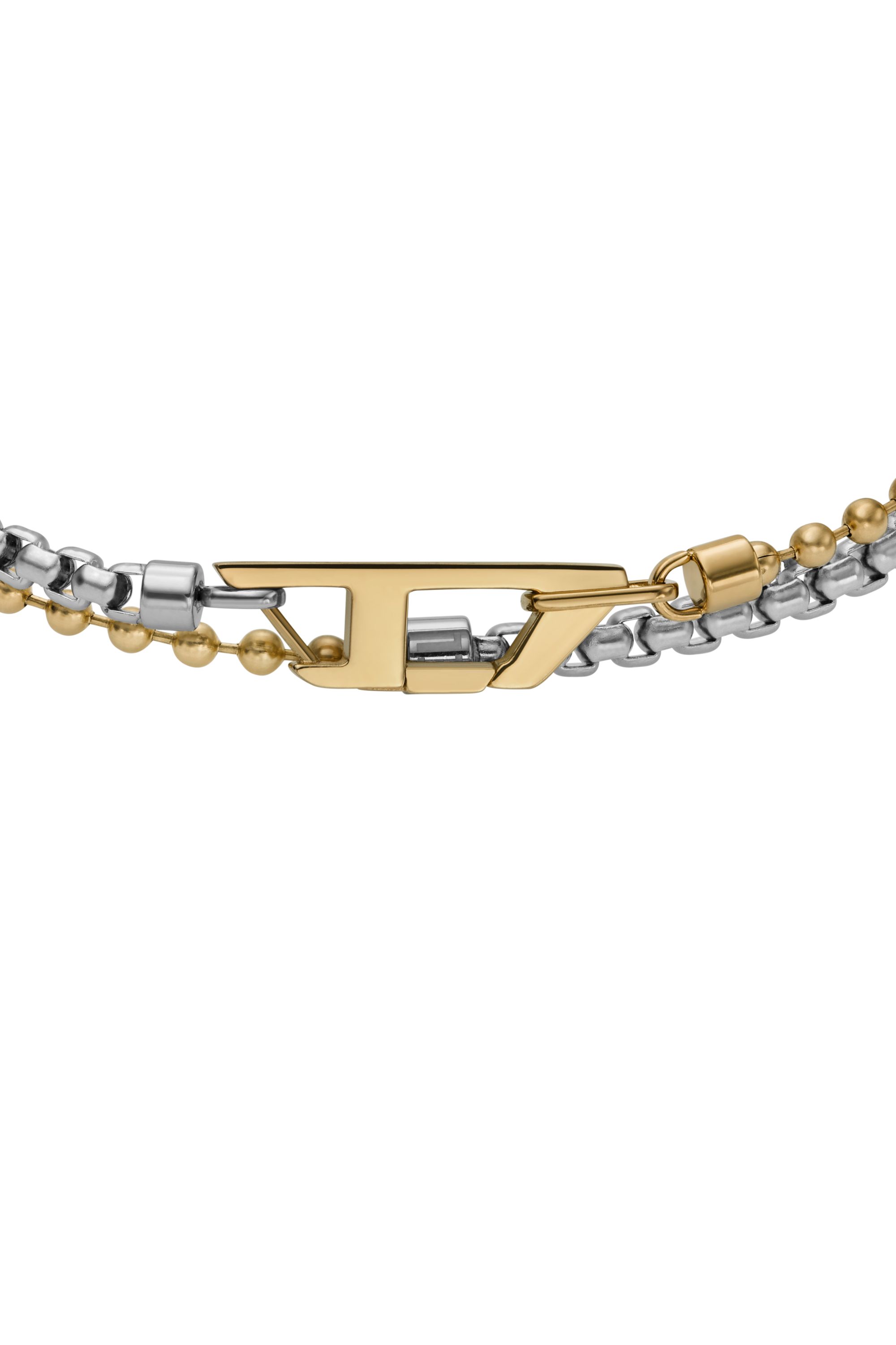 Women's Two-Tone Stainless Steel Chain Bracelet | Silver