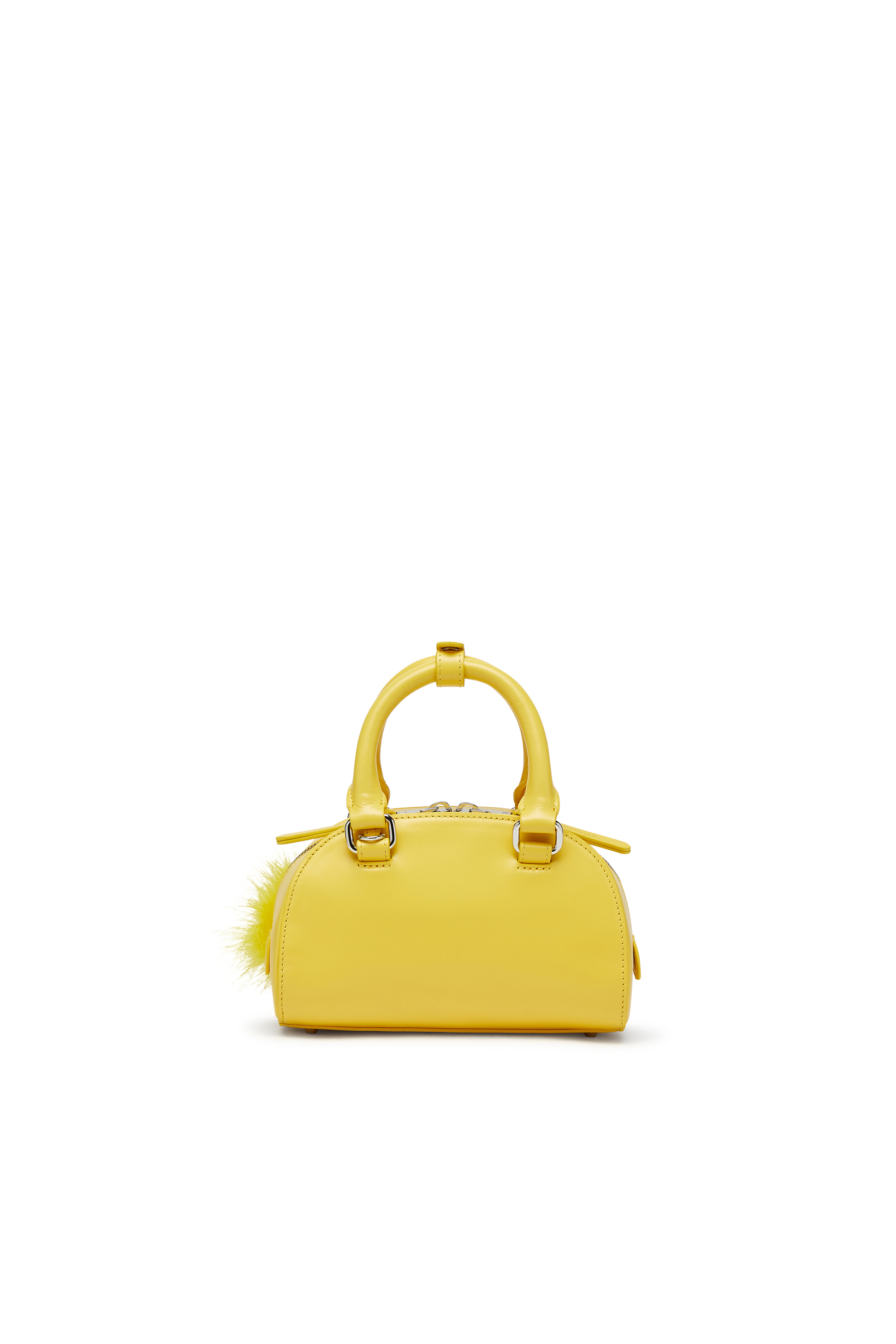 Diesel - 1DR DOME CROSSBODY, Woman's 1DR Dome-Mini bowling bag in nappa leather in Yellow - 2