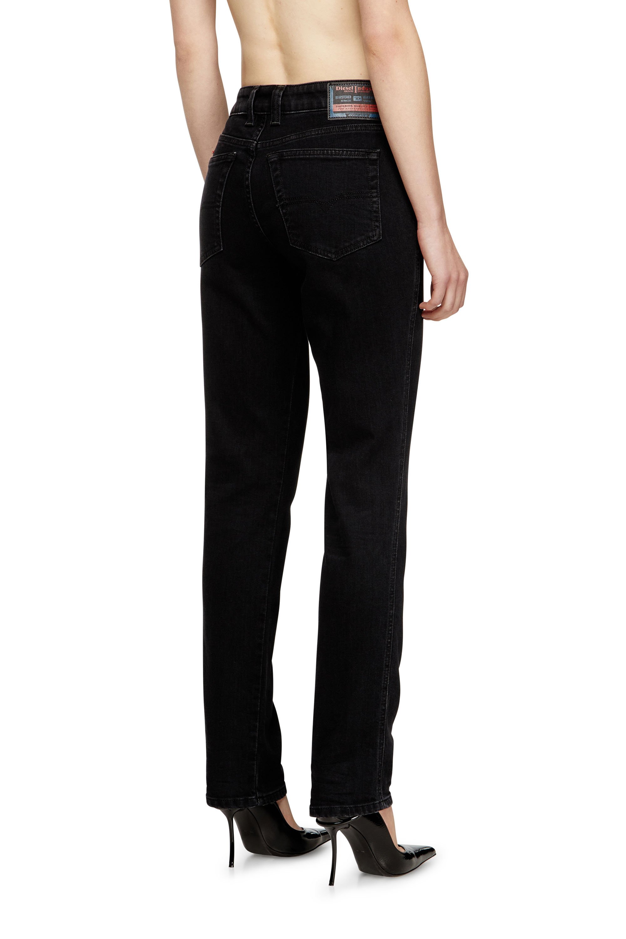 Diesel - Woman's Slim Jeans 1992 D-Jiann 09N89, Black/Dark grey - 3