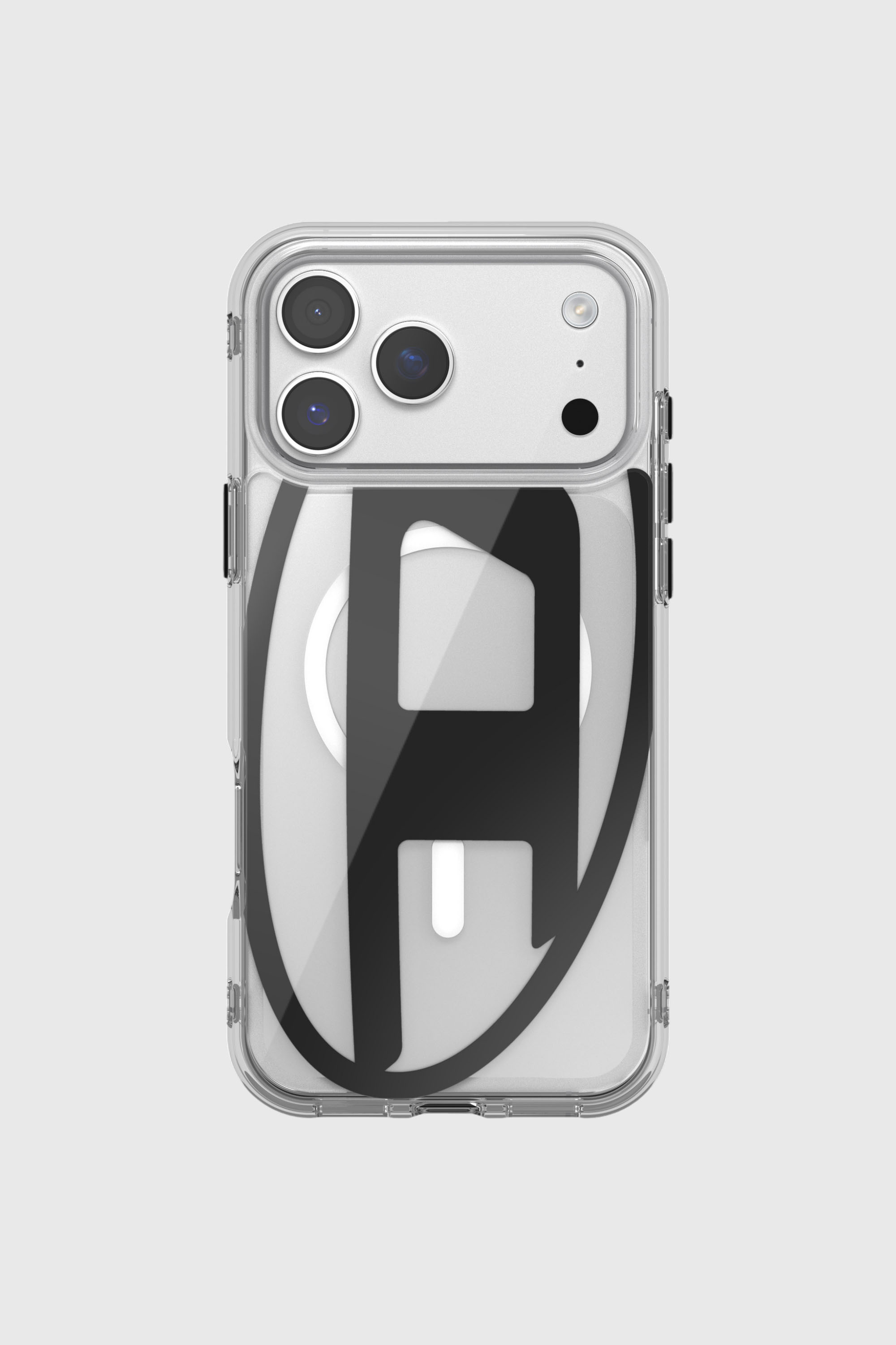 Diesel - 60418 AOP CASE, Unisex's Oval D metallic case with magsafe for iPhone 17 Pro Max in Black - 2