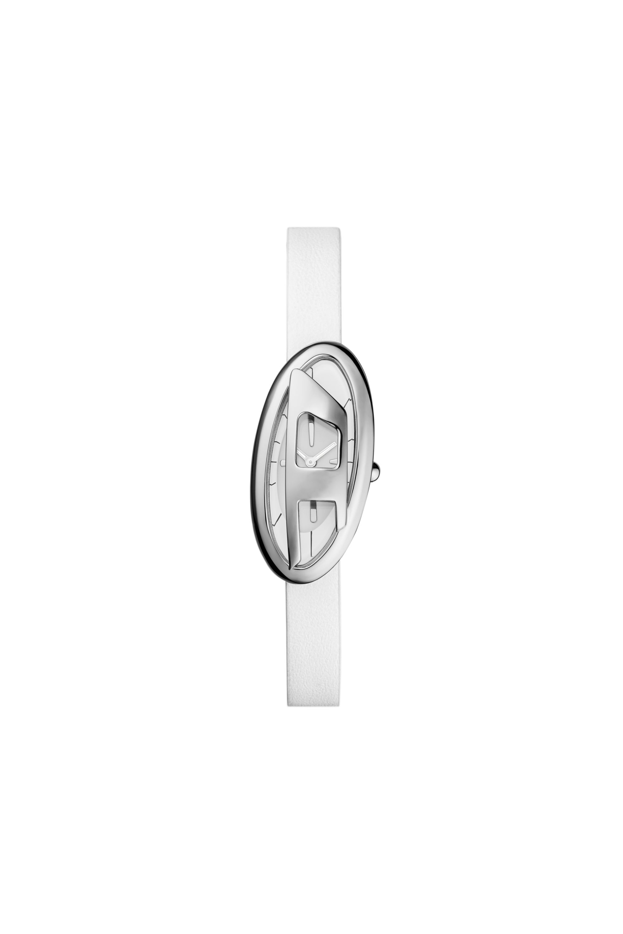 Diesel - DZ5613 WATCH, Woman's D-Era Two-Hand White Leather Watch in White - 2