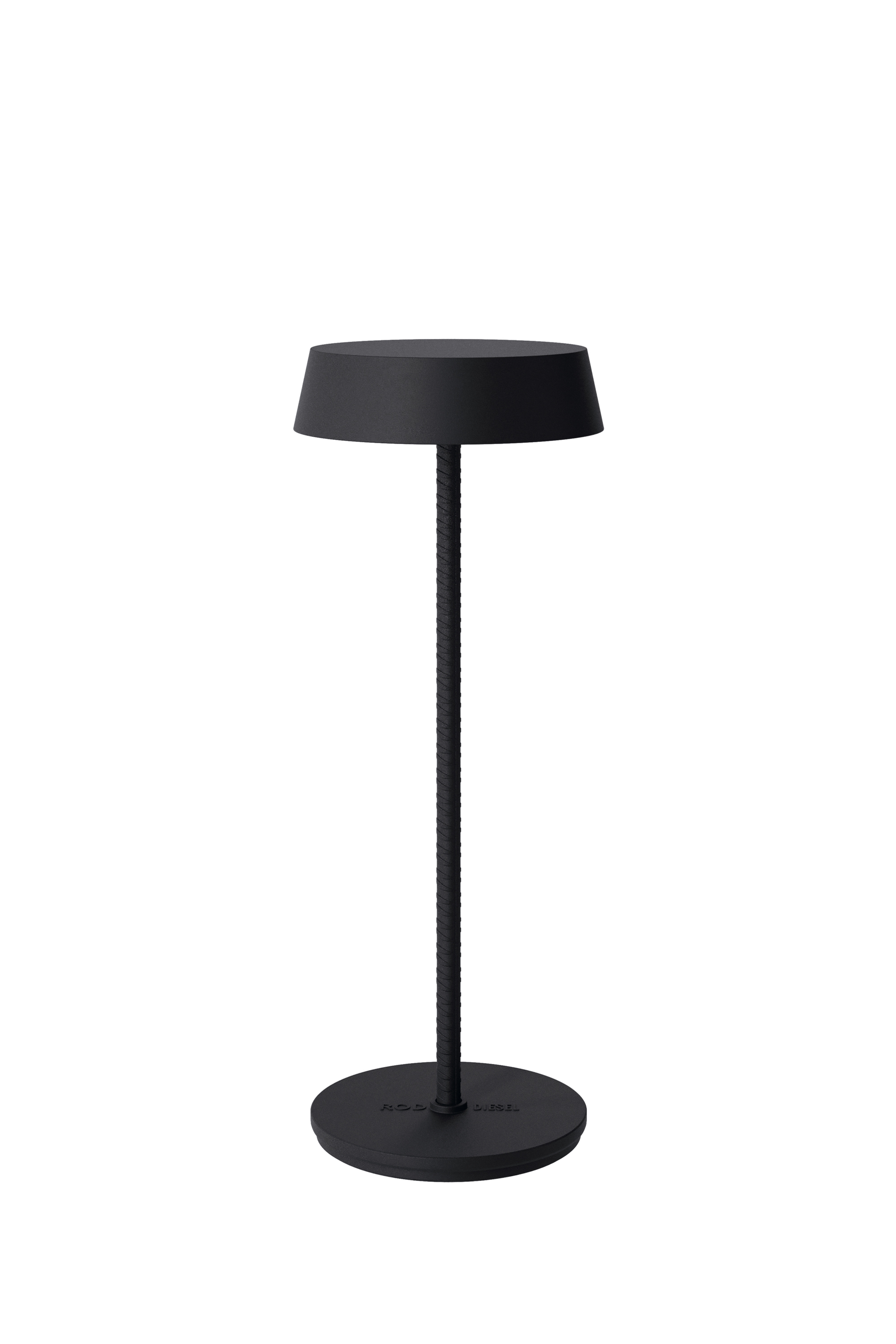 Diesel - 51181 2020 ROD CORDLESS TABLE LAMP DARK, Unisex's Portable and rechargeable lamp in Black - 1
