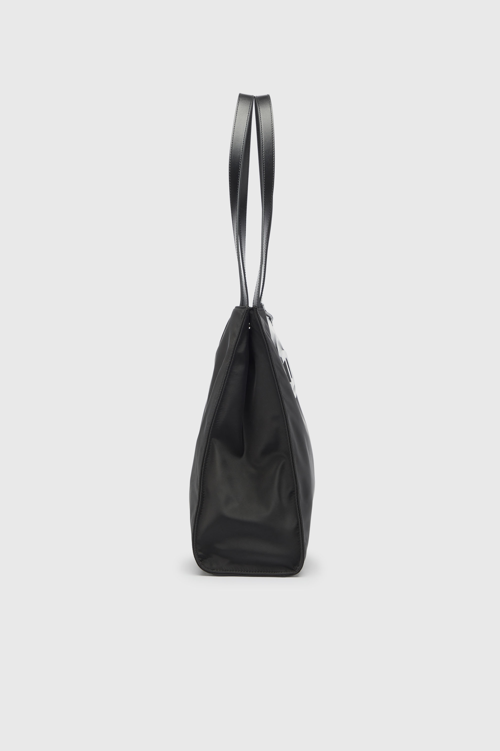 Diesel - 1DR TOTE E/W, Unisex's 1DR - Shopping bag in nylon with leather flap in Black - 4