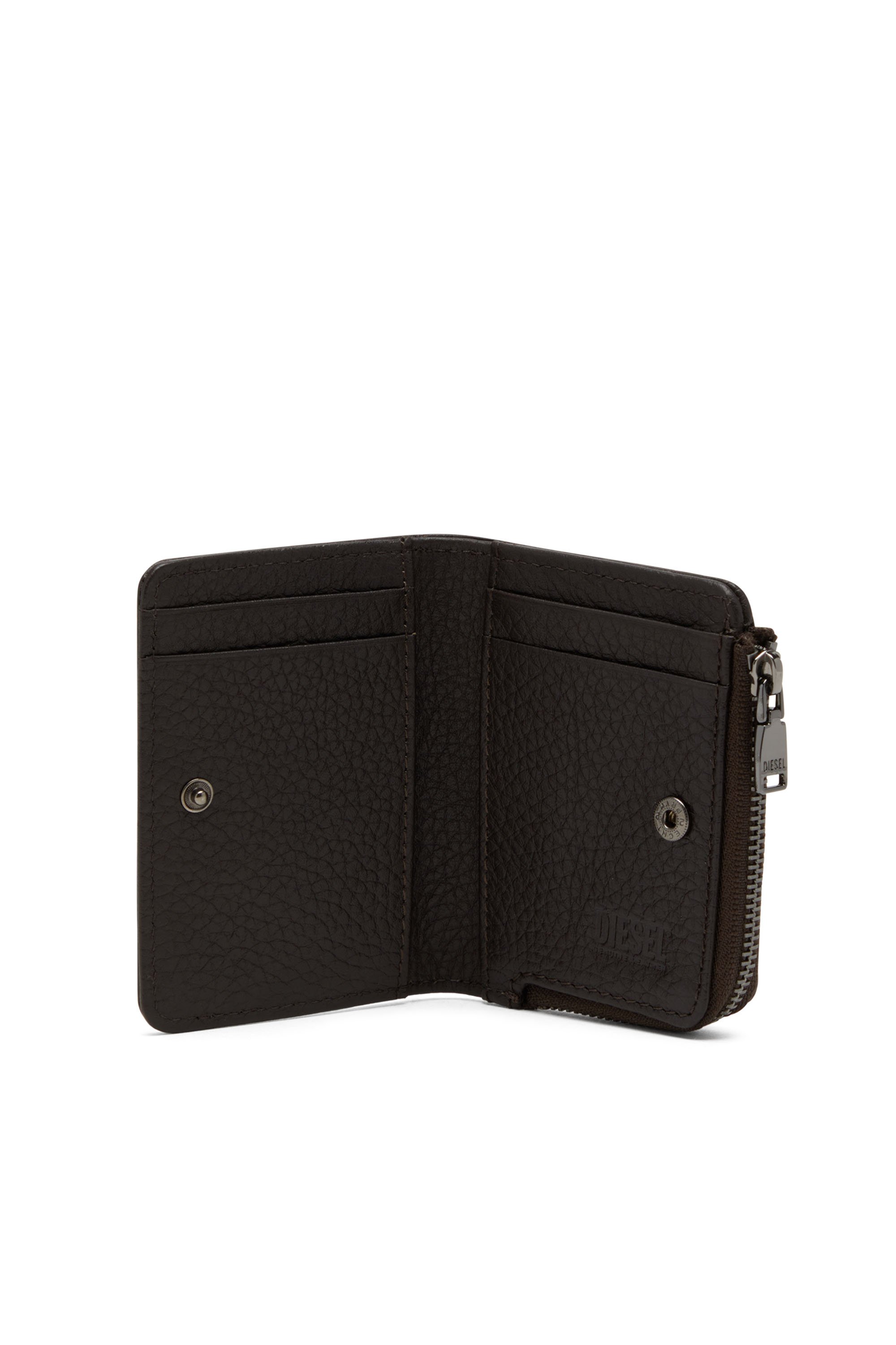 Diesel - HISSU EVO CARD HOLDER L, Man's Leather card holder in Brown - 3