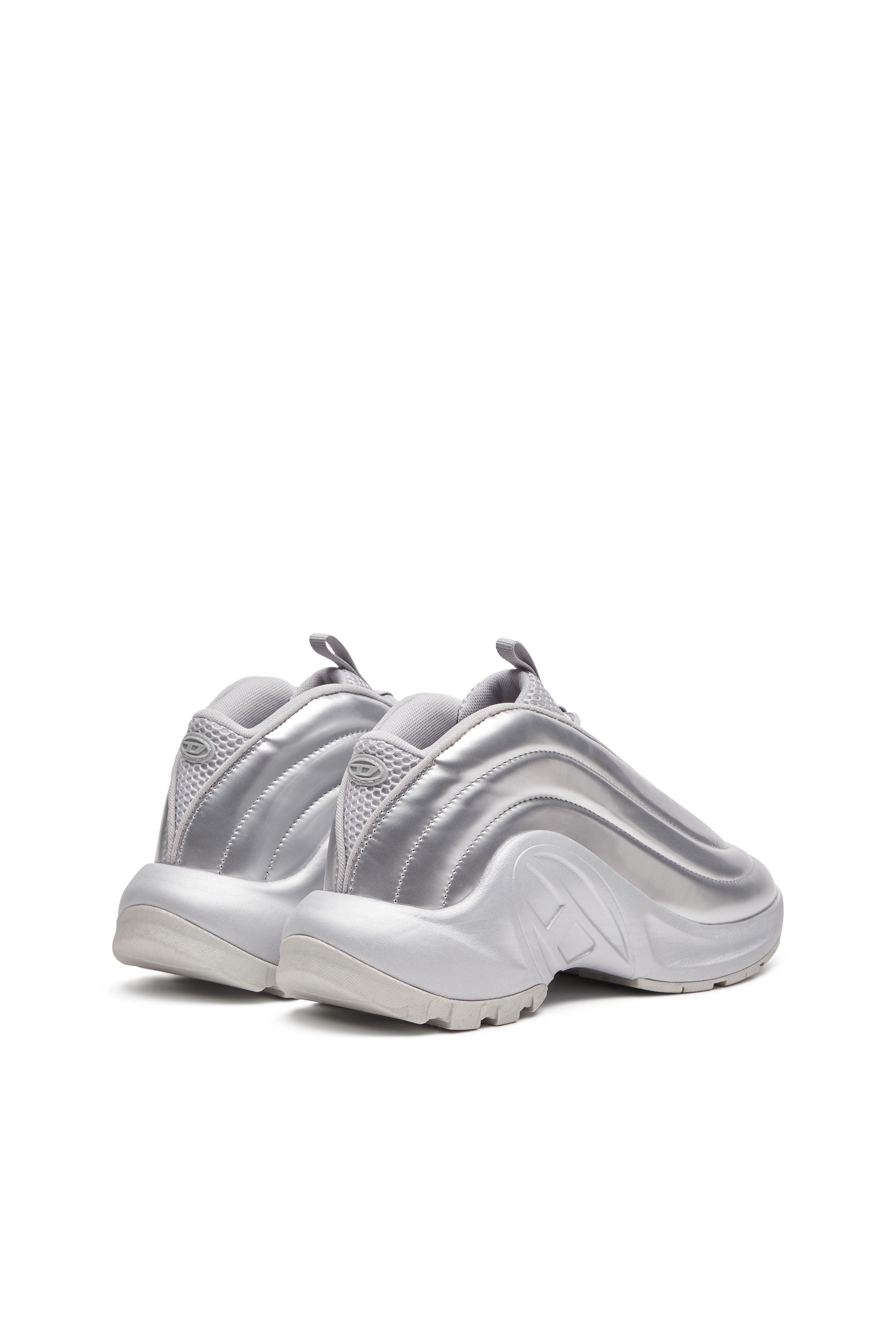 S-D-RUNNER X, Silver Diesel - S-D-RUNNER X, Unisex's S-D-Runner-Slip-on sneakers with Oval D instep in Silver - 3