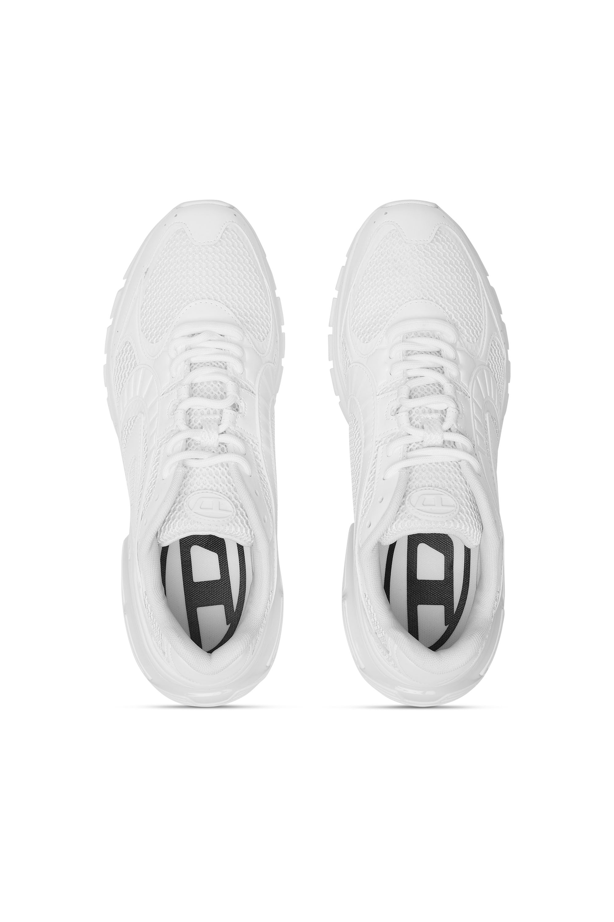 Diesel - S-PRO-V-DENSE LOW W, Woman's S-Pro-V-Dense-Monochrome mesh sneakers with Oval D logo in White - 5